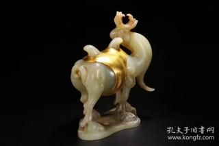 和田玉包金骆驼